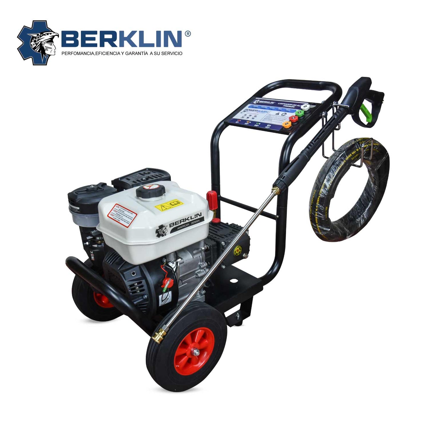 HIDROLAVADORA CON MOTOR A GASOLINA DE ALTA PRESIÓN 1450 PSI