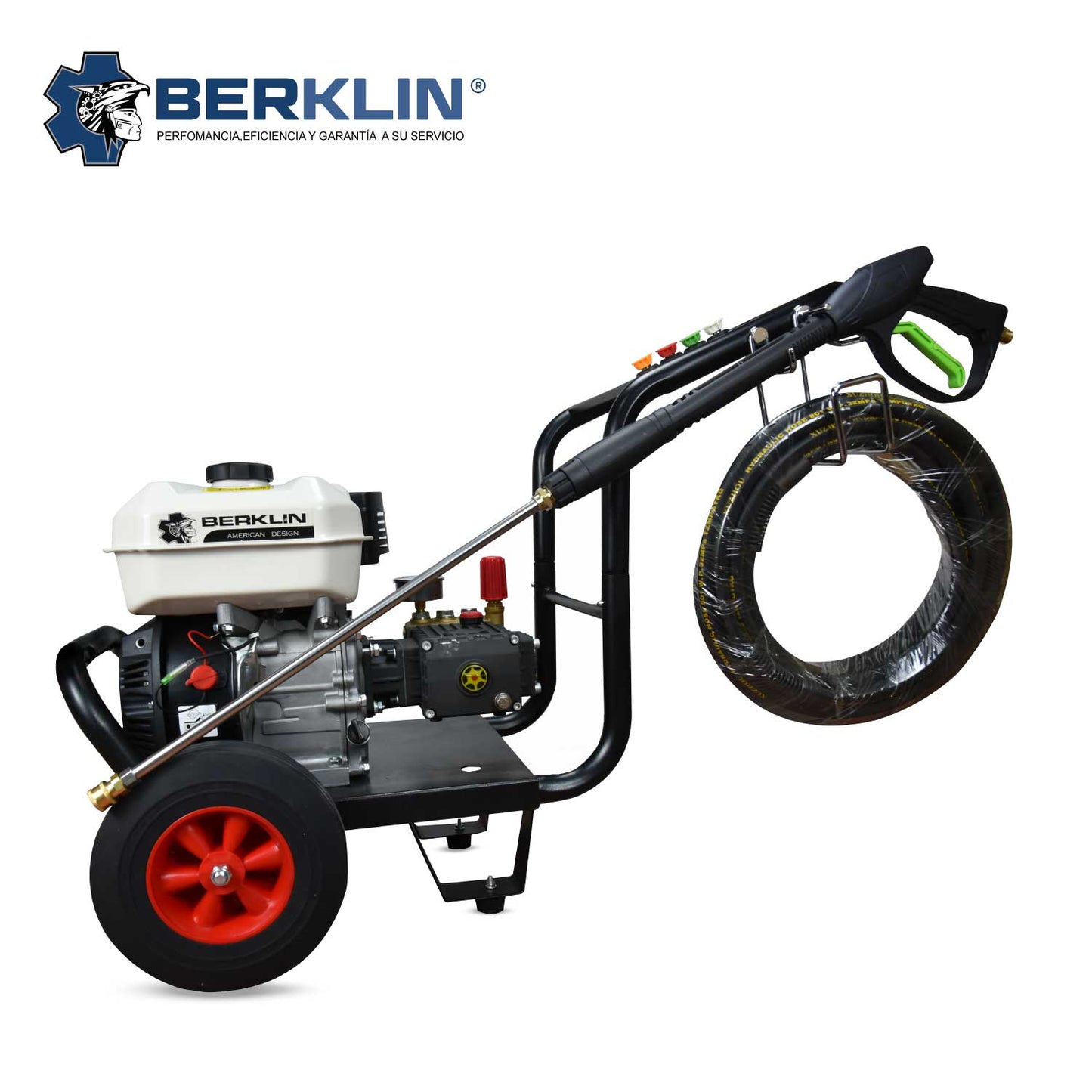 HIDROLAVADORA CON MOTOR A GASOLINA DE ALTA PRESIÓN 1450 PSI