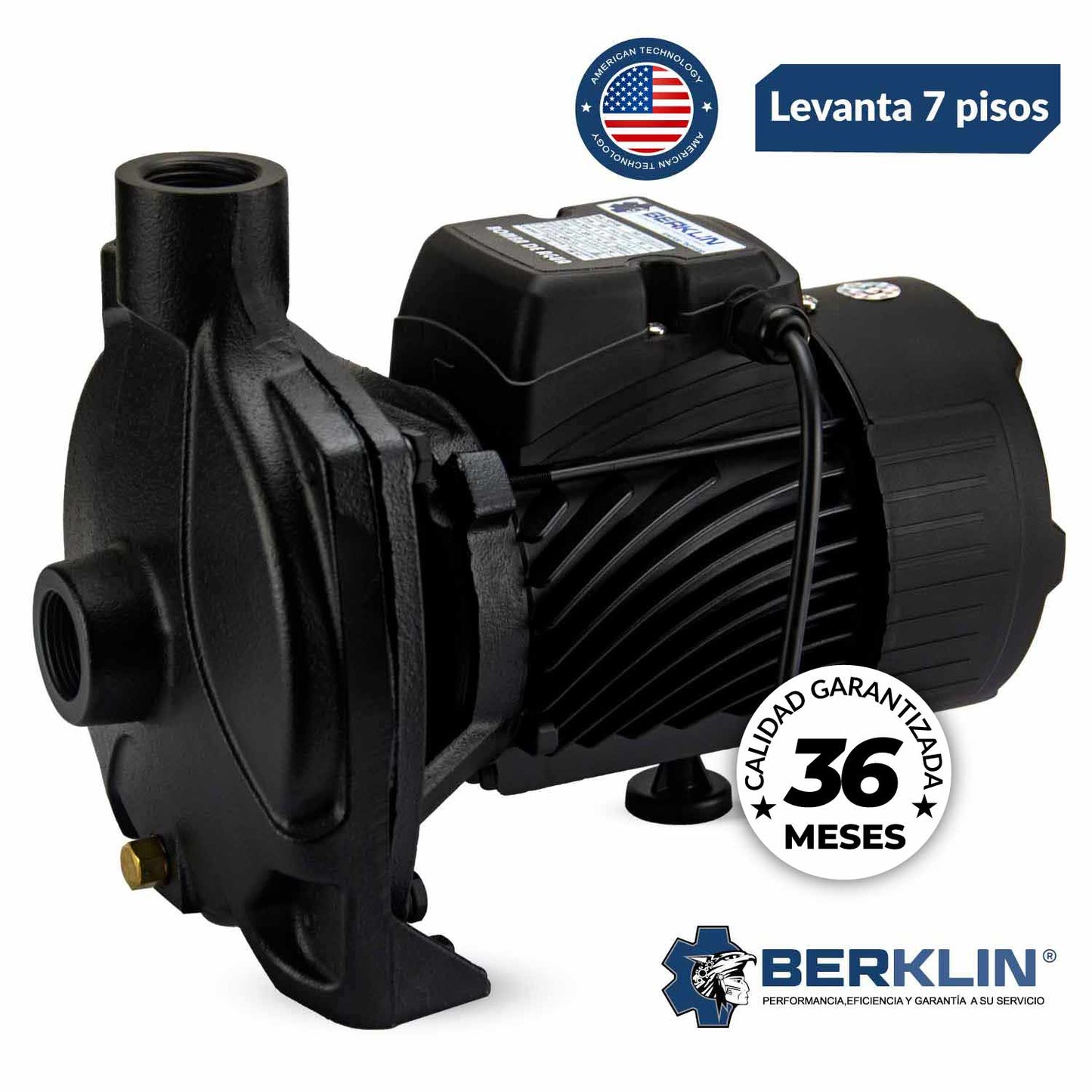 ELECTROBOMBA CENTRÍFUGA TRIFÁSICA DE 3HP - 220V DE 1.25 ” x 1 ”