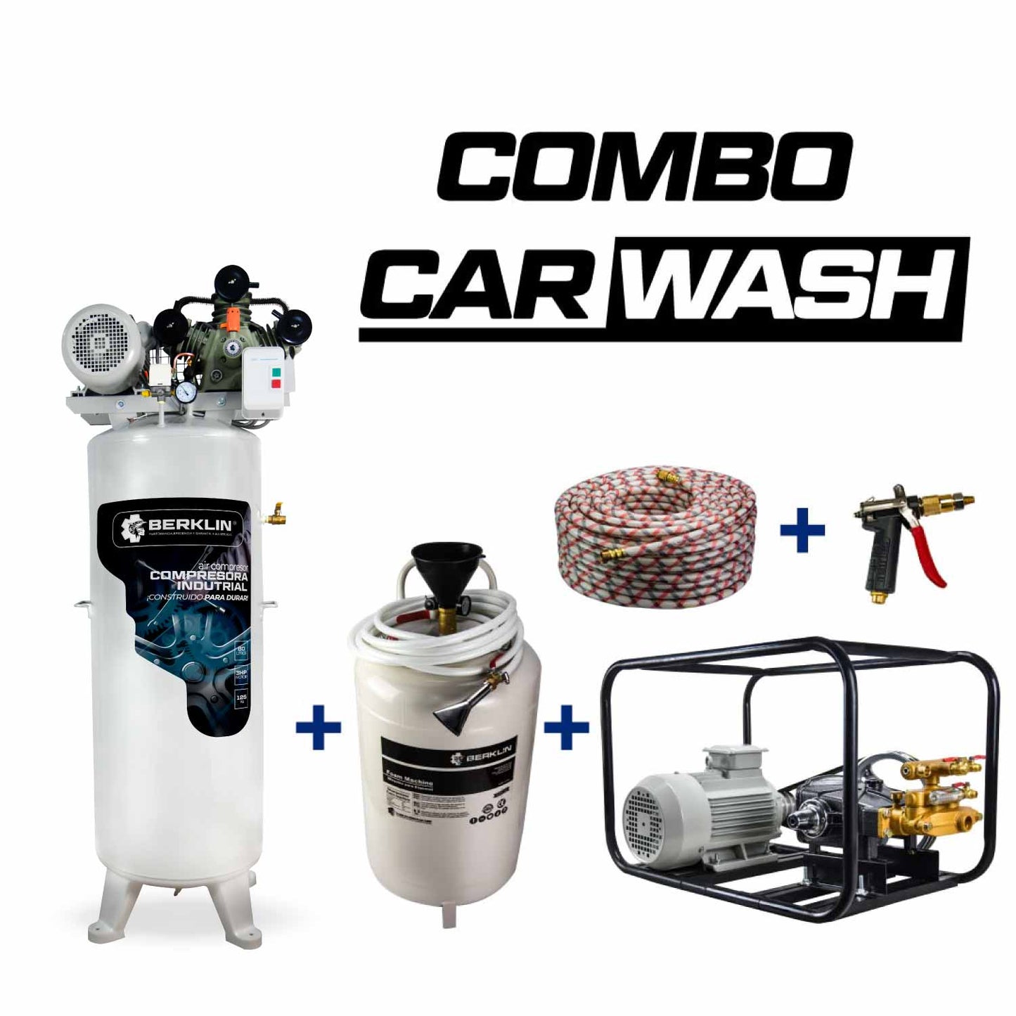 COMBO CAR WASH TRIFASICO (MOTOR 3HP CABEZAL 4HP) 30B22