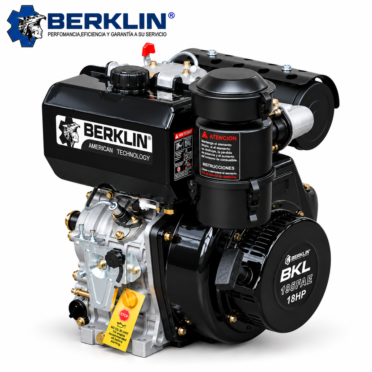 MOTOR PETROLERO DE 18HP CON ARRANQUE ELÉCTRICO