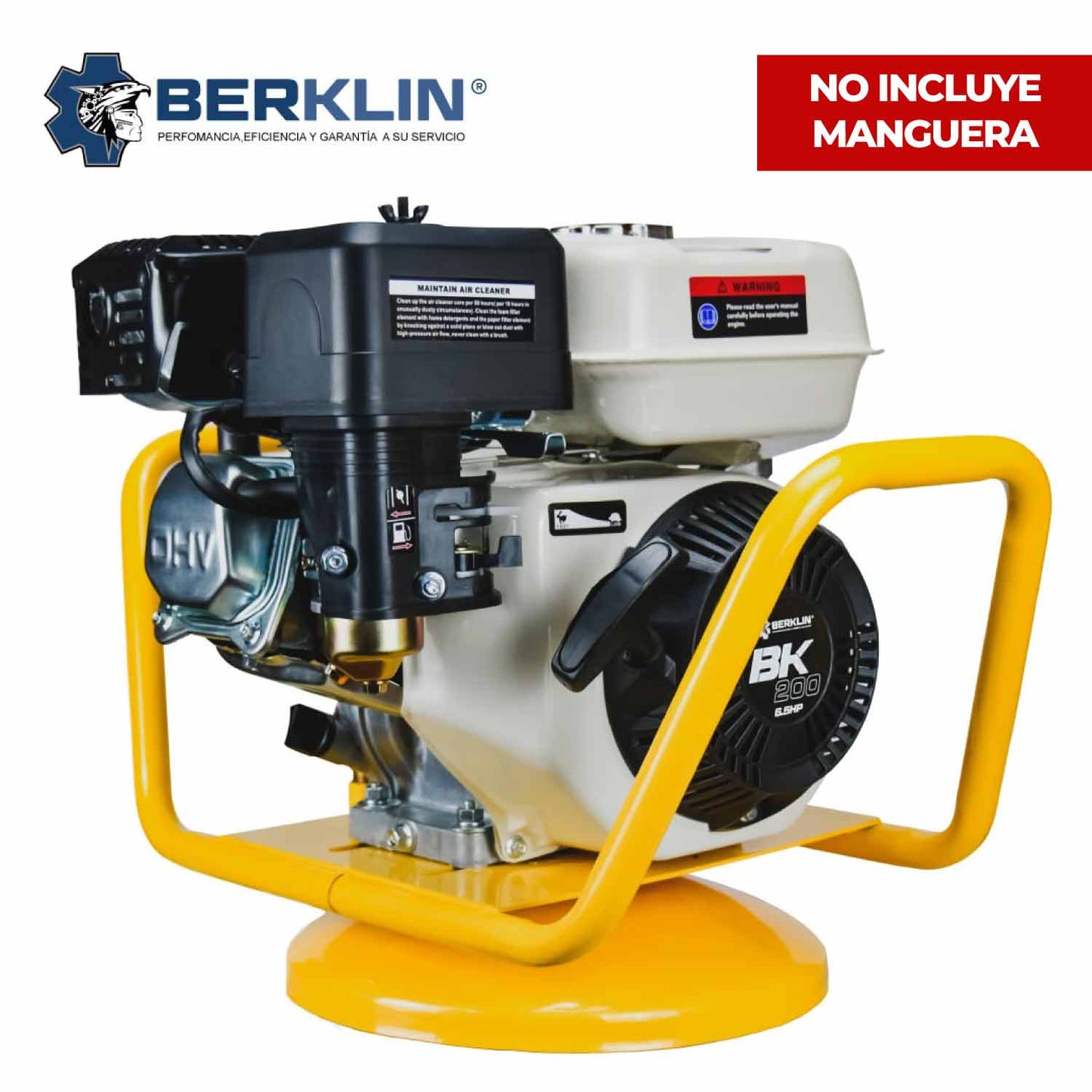 VIBRADORA DE CONCRETO CON MOTOR BERKLIN 6.5hp