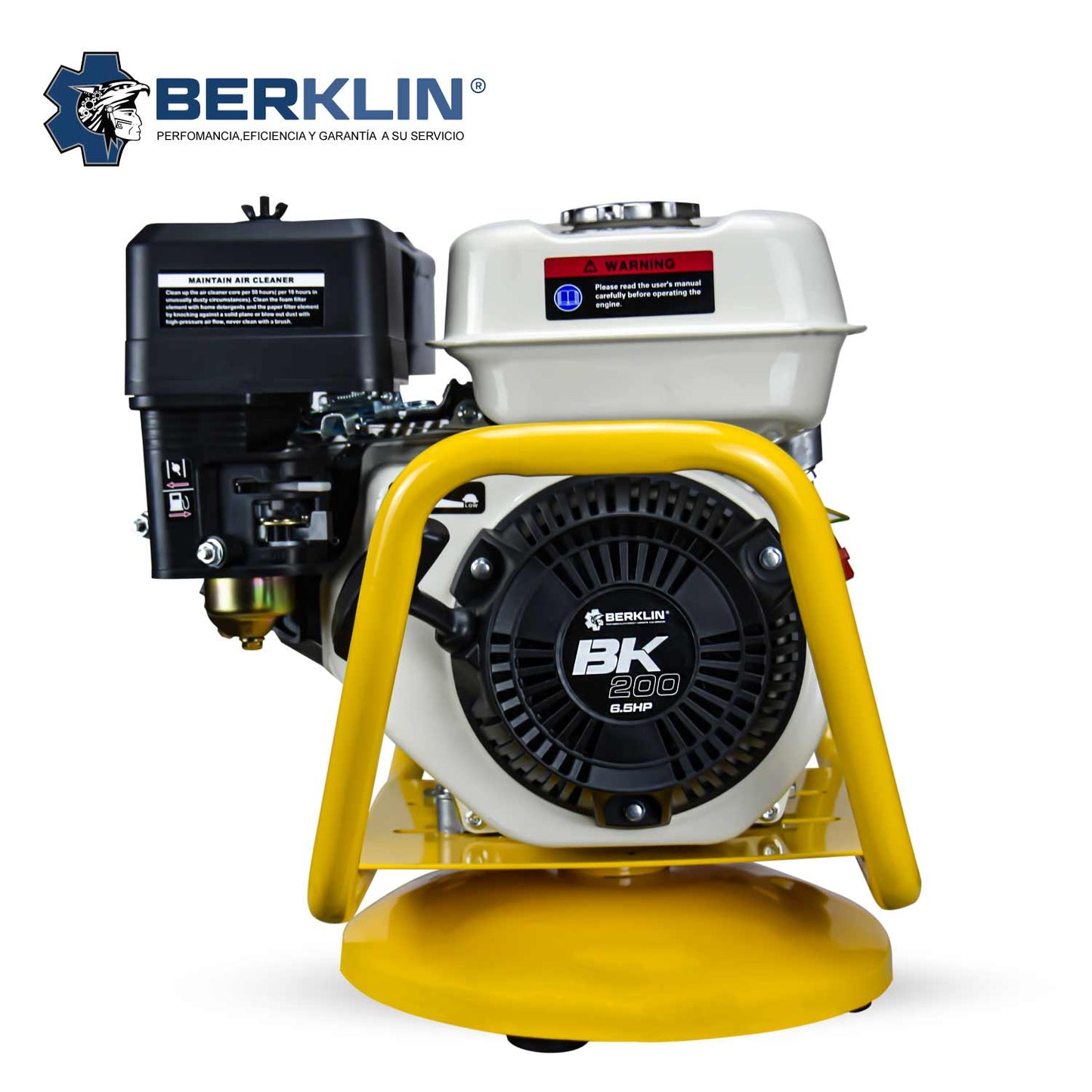 VIBRADORA DE CONCRETO CON MOTOR BERKLIN 6.5hp