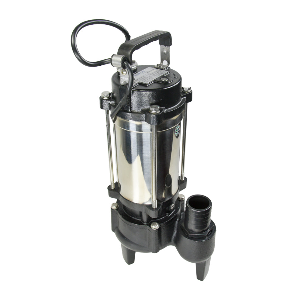 BOMBA DE AGUA SUMERGIBLE VORTEX DE 1 HP PARA AGUAS RESIDUALES