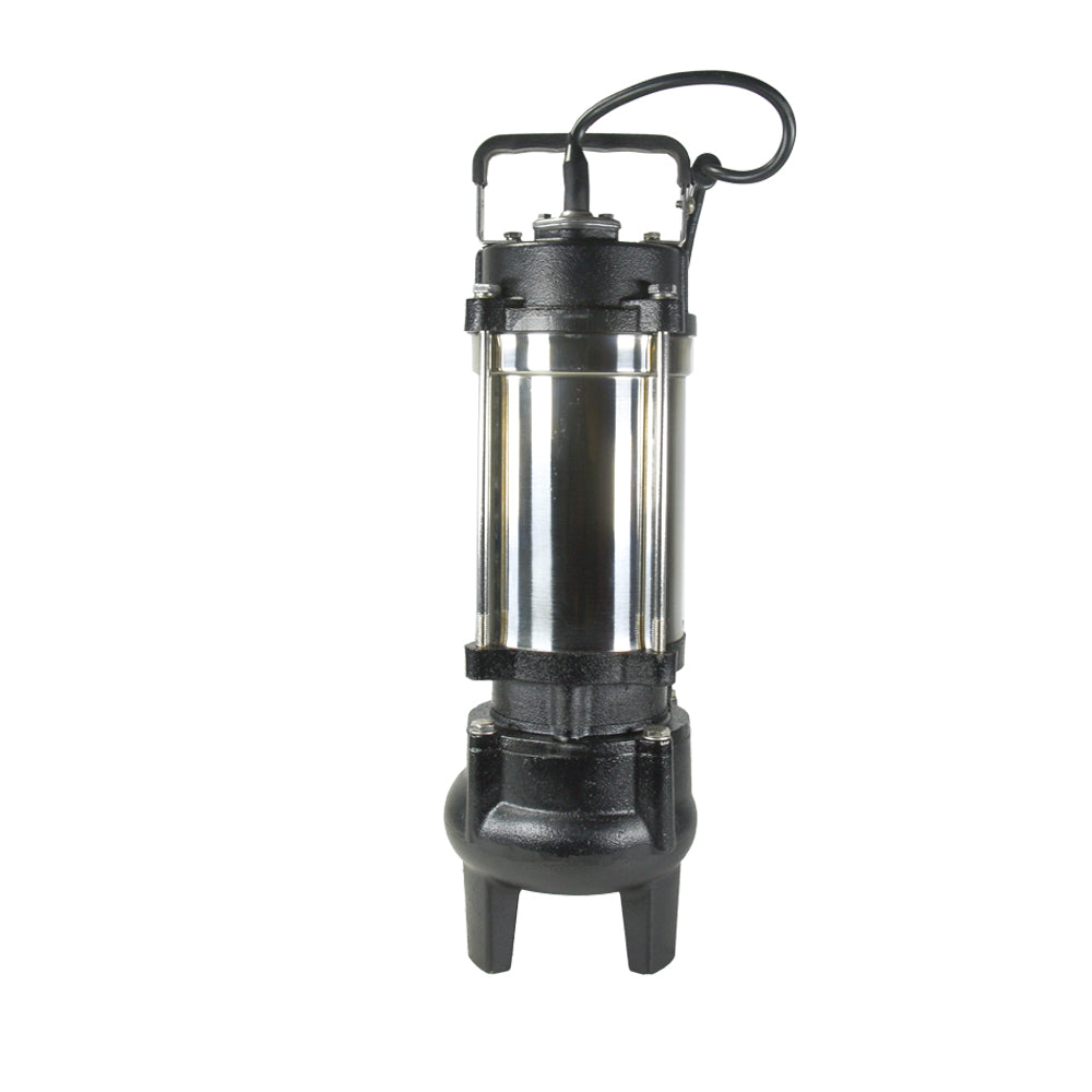 BOMBA DE AGUA SUMERGIBLE VORTEX DE 1 HP PARA AGUAS RESIDUALES