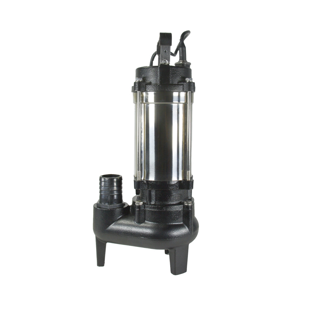 BOMBA DE AGUA SUMERGIBLE VORTEX DE 1 HP PARA AGUAS RESIDUALES