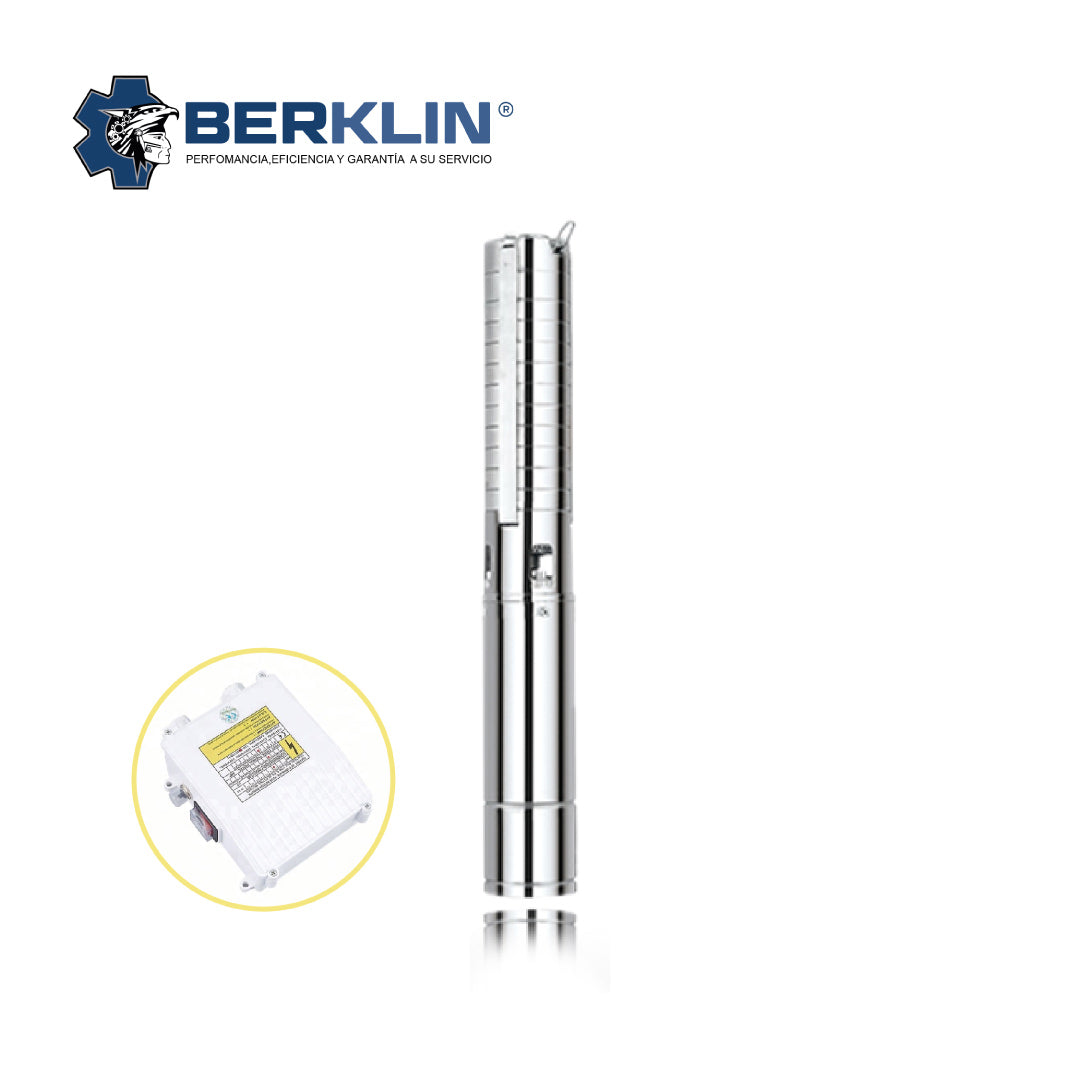 BOMBA DE AGUA SUMERGIBLE PARA POZO PROFUNDO DE 3HP / 2¨ ACERO