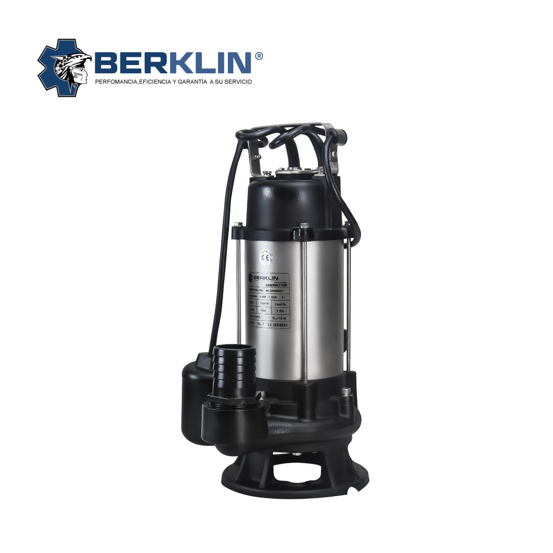 BOMBA SUMERGIBLE DE 1.5HP PARA AGUA SUCIA