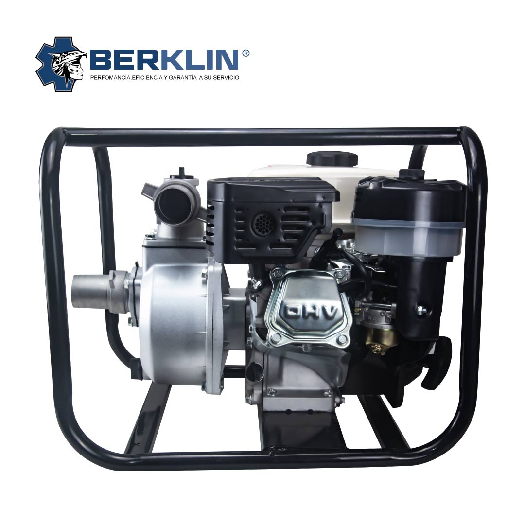 MOTOBOMBA 2X2 CON MOTOR GASOLINERO 6.5HP
