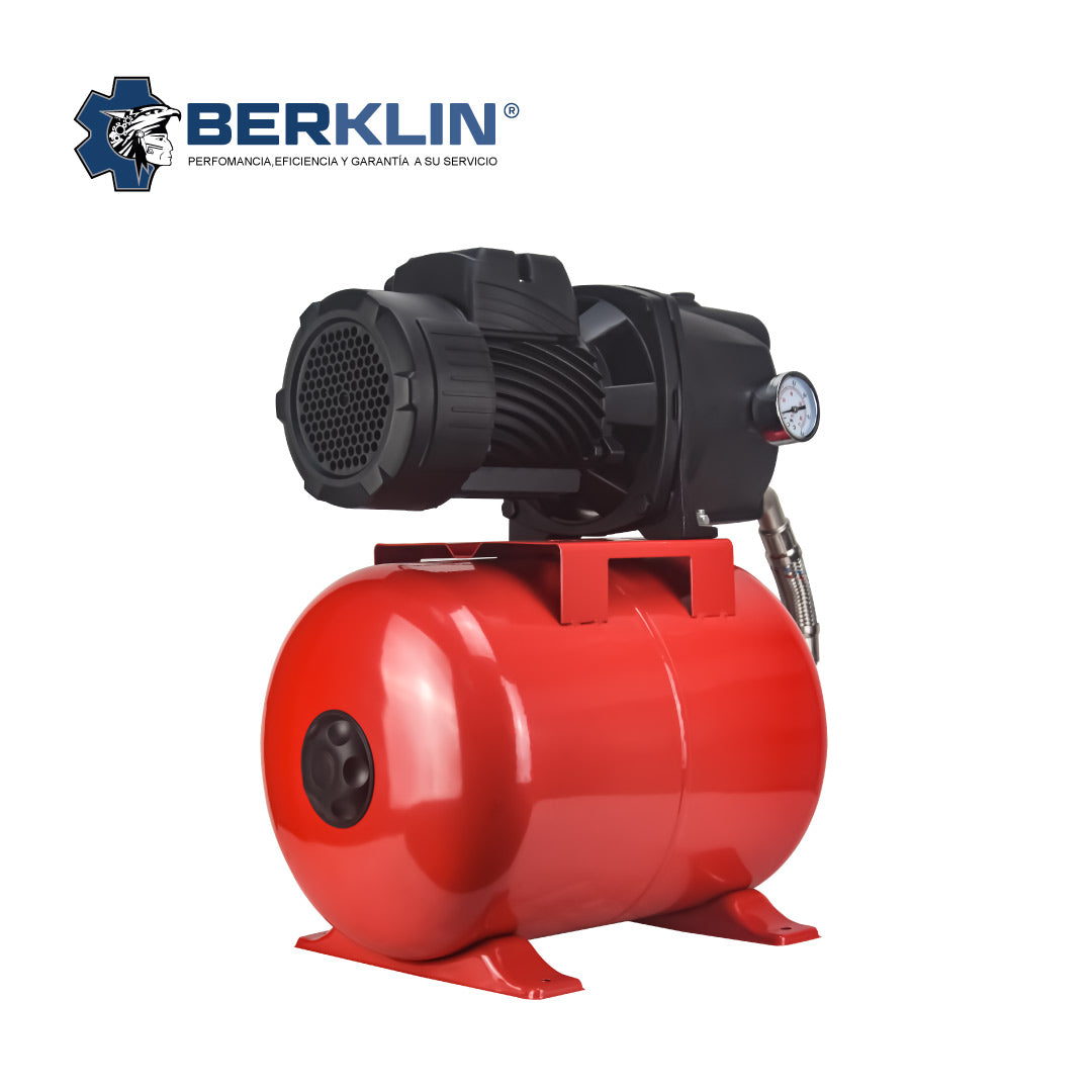 EQUIPO HIDRONEUMATICO DE 24L CON BOMBA JET DE 1HP