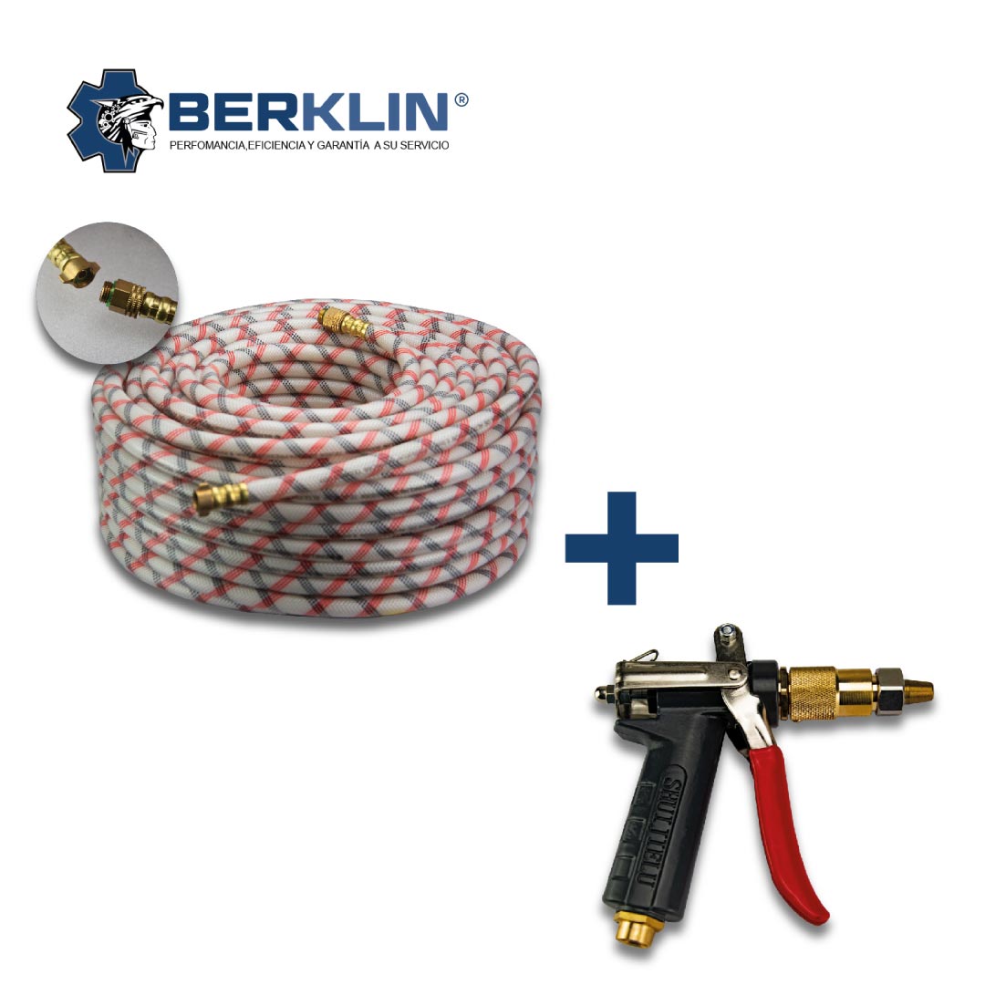 ROLLO DE MANGUERA DE 30M CON PISTOLA GATILLO