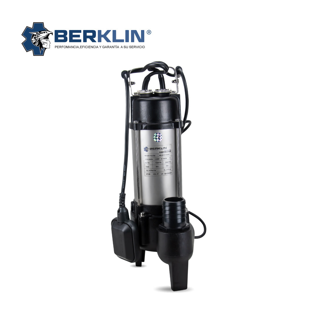 BOMBA SUMERGIBLE DE 1HP PARA AGUAS TURBIAS