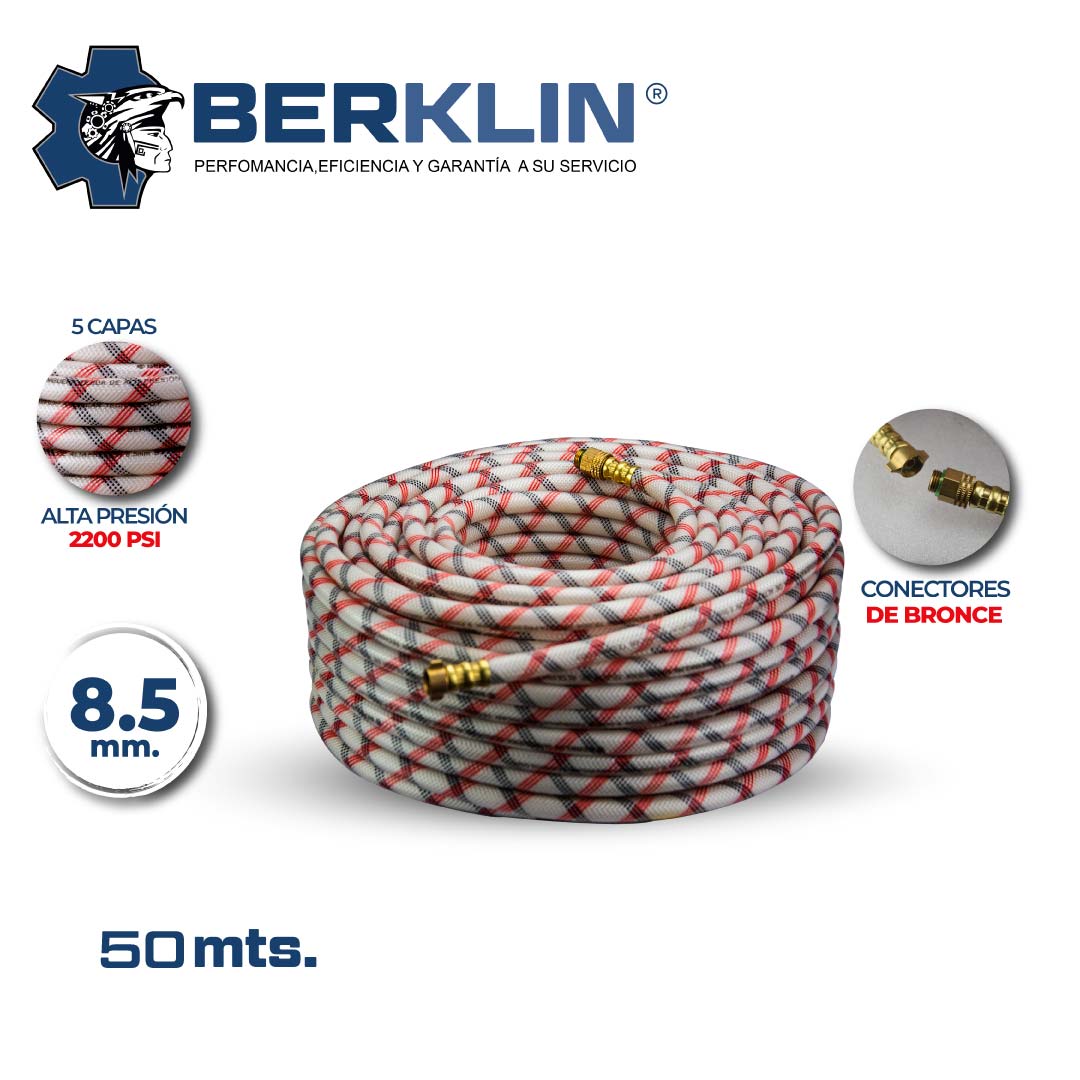 ROLLO DE MANGUERA DE 50 METROS