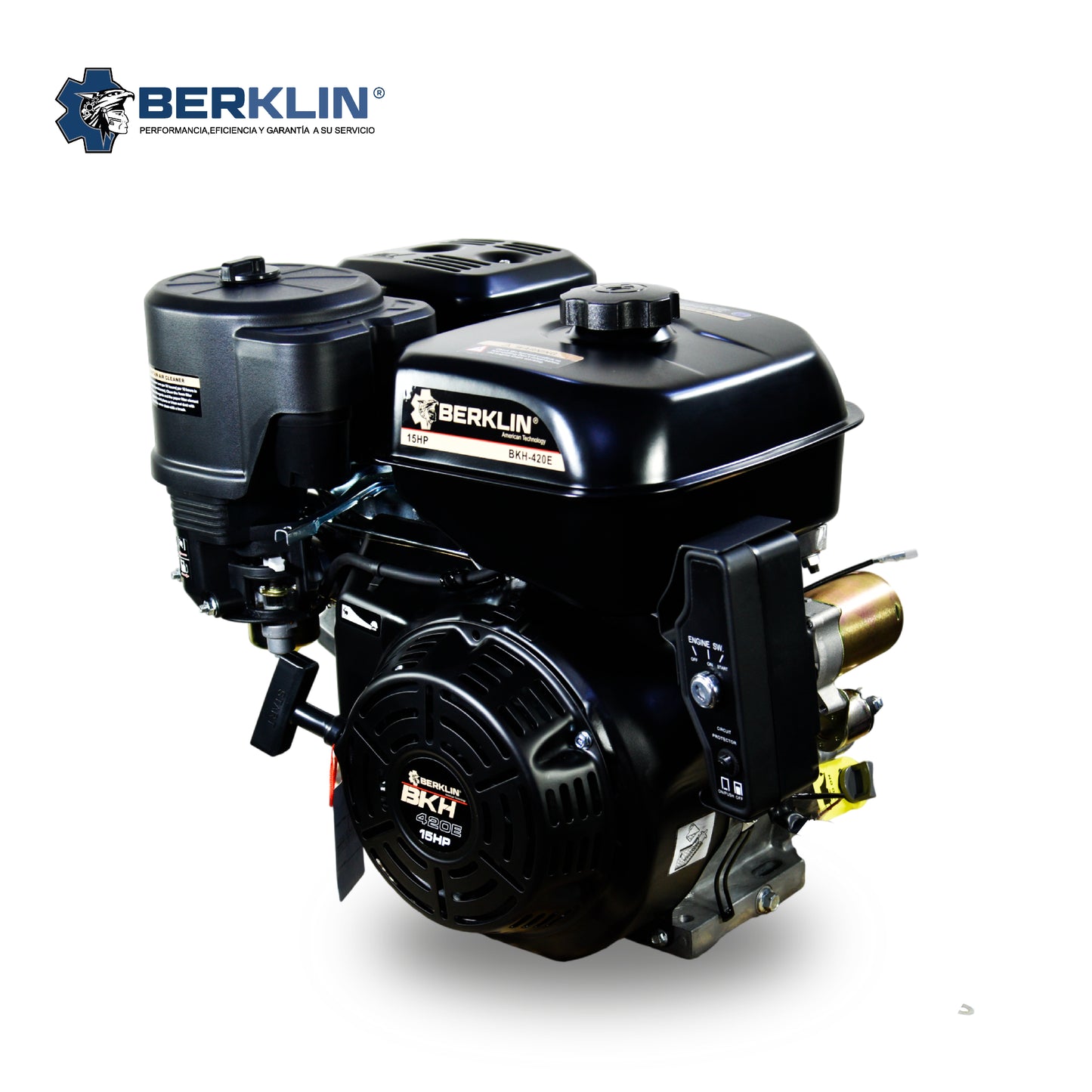 MOTOR GASOLINERO DE 15HP CON ARRANQUE ELECTRICO MODELO BKH420E