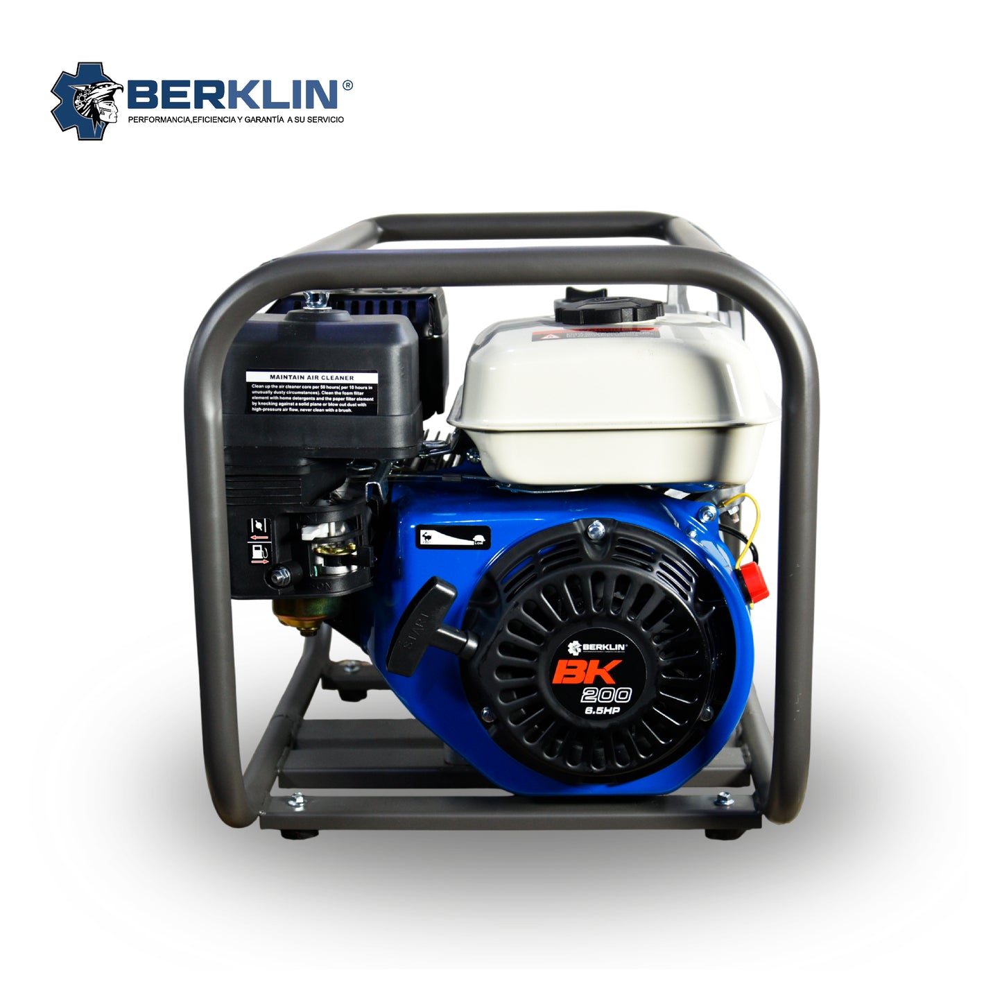 MOTOBOMBA CON MOTOR GASOLINERO 6.5HP DE 2X2"