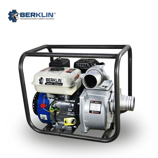 MOTOBOMBA CON MOTOR GASOLINERO 6.5HP DE 3X3"