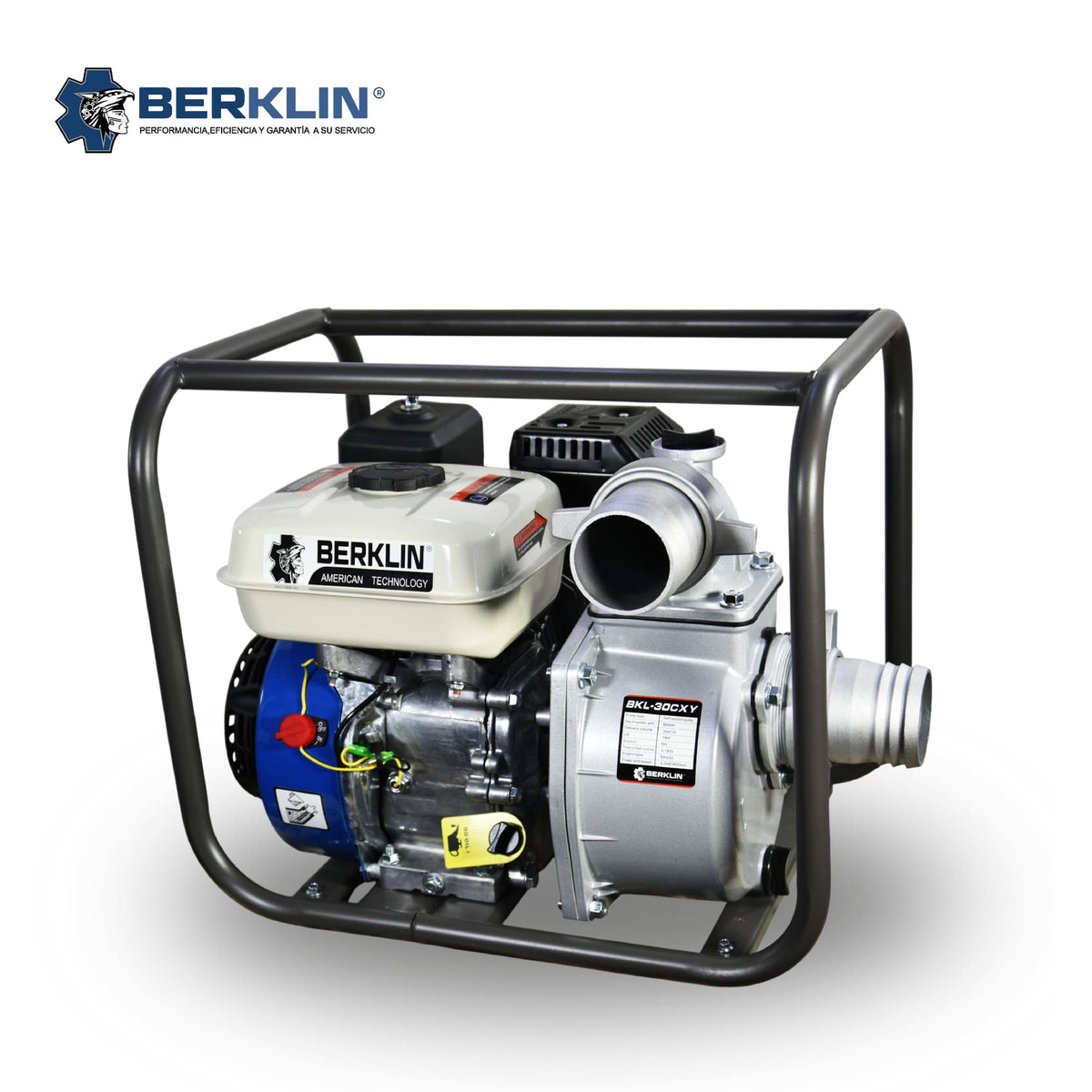 MOTOBOMBA CON MOTOR GASOLINERO 6.5HP DE 3X3"