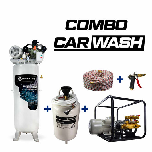 COMBO CAR WASH  MONOFASICO (MOTOR 3HP CABEZAL 4HP) 30B22