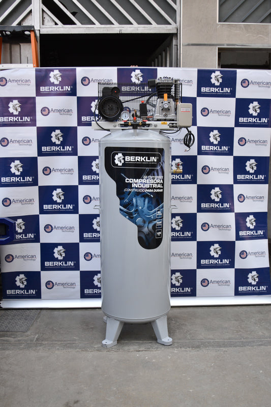 COMPRESORA INDUSTRIAL VERTICAL MONOFÁSICA DE 3HP DE 80G