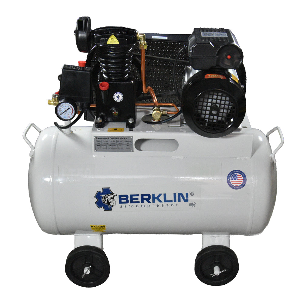 COMPRESORA DE AIRE 1HP 50 LT CON FAJA