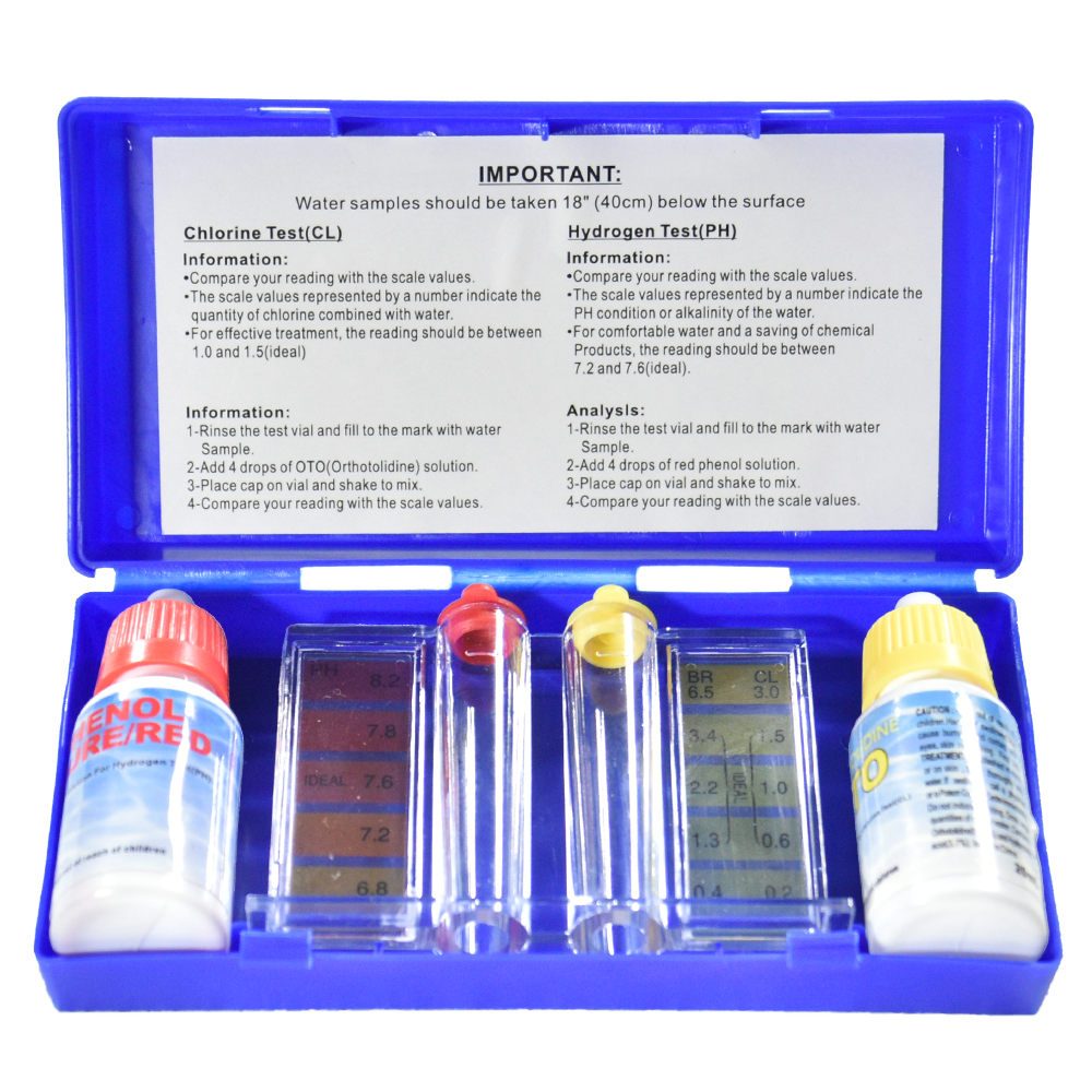 KIT DE PRUEBA DE PH Y CL