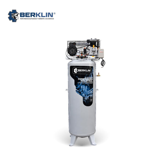 COMPRESORA INDUSTRIAL VERTICAL MONOFÁSICA DE 3HP DE 80G